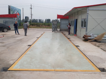 濮阳南乐县人民医院项目3x16m SCS-120吨地磅施工案例