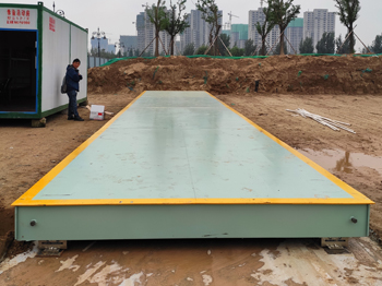 河南（中牟）谷得景观100吨电子地磅施工案例