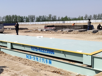 虞城至夏邑快速通道150吨钢基础地磅