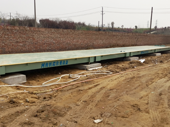 中铁三局河郑济高铁临建项目120吨地磅