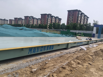 山东东营河口天玺项目100吨地磅