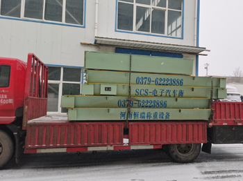 鹤壁道特新材料100吨双钢制跑道地磅